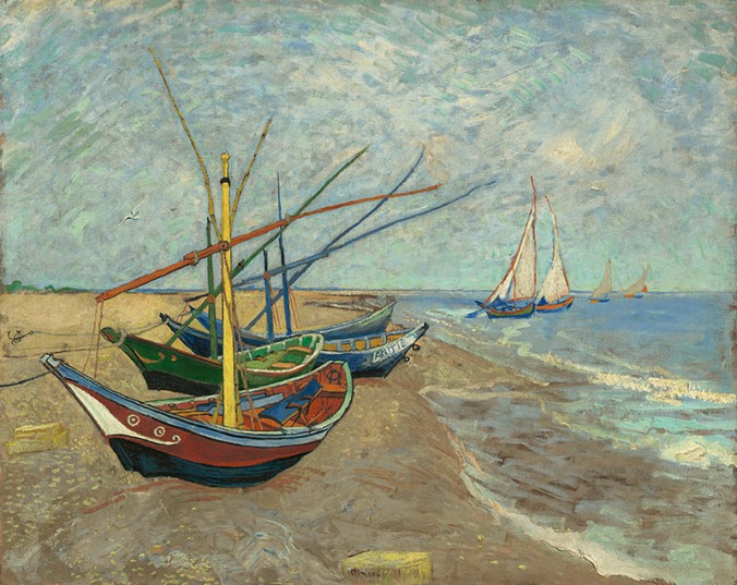 Vincent-van-Gogh-Vissersboten-op-het-strand-van-Les-Saintes-Maries-de-la-Mer-V006